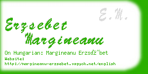 erzsebet margineanu business card